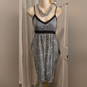 Leopard Print Spaghetti Strap Dress